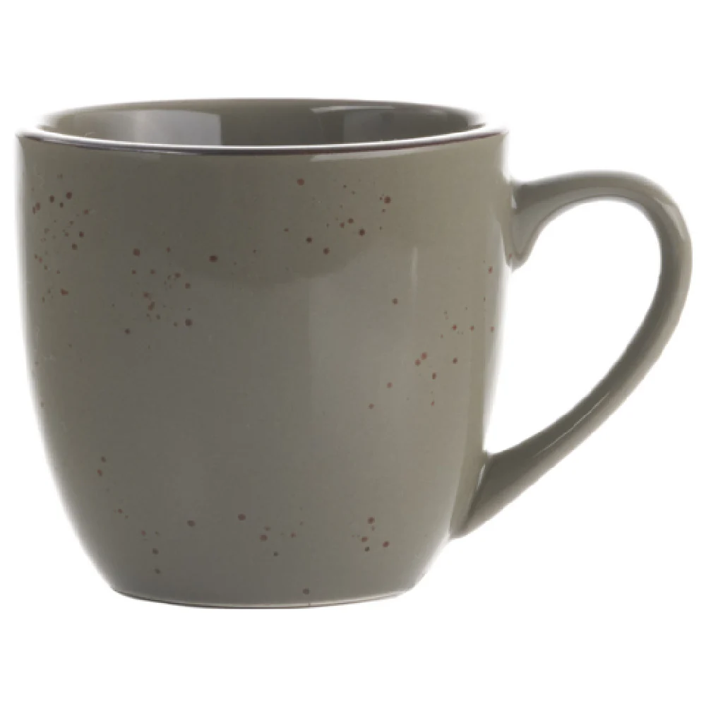 International Tableware SH-56-GS 3-1/8 Inch Cup Round with Handle Green Smoke Ceramic