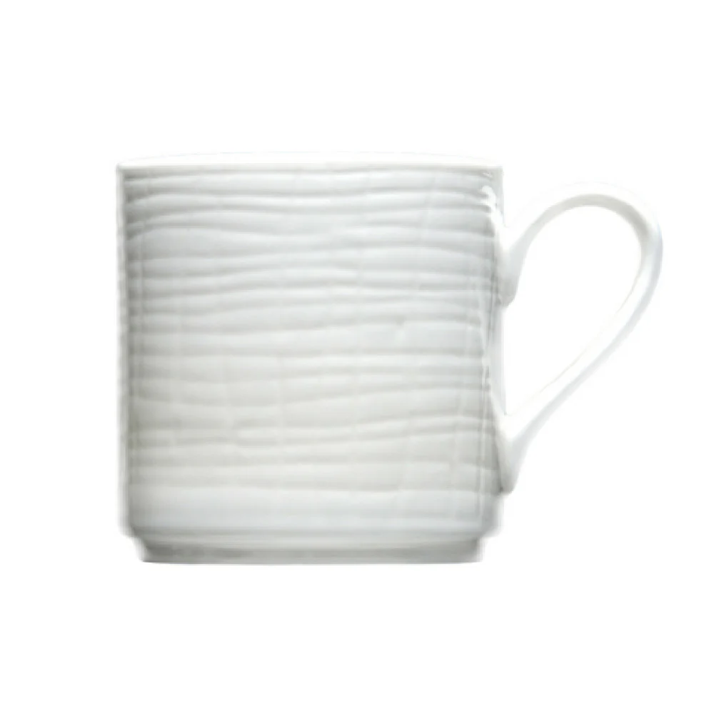 Fortessa ALU-TELA-888 12 Oz Mug Stackable Dishwasher Safe Vitrified China White