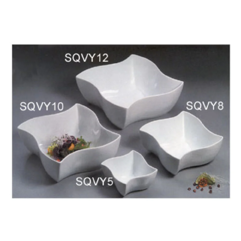 American Metalcraft SQVY8 87 Oz Porcelain Squavy Bowl White 8-1/2 Inch