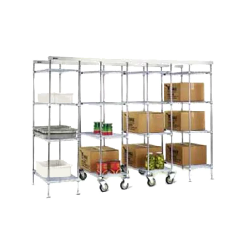 Eagle EP86-Z 86 Inch Stationary End Unit Kit Overhead Track Storage System