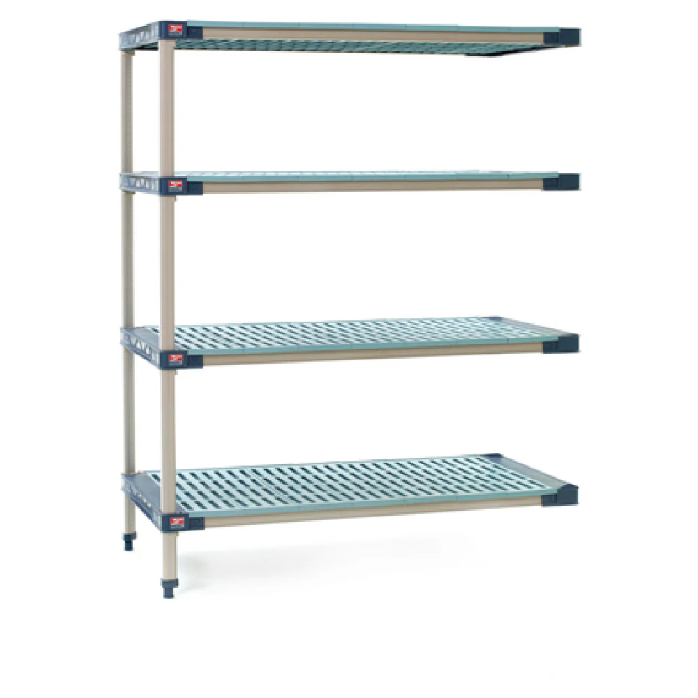 Metro MF-216074G-A-4 60 Inch Add-On Shelving Unit with antimicrobial protection