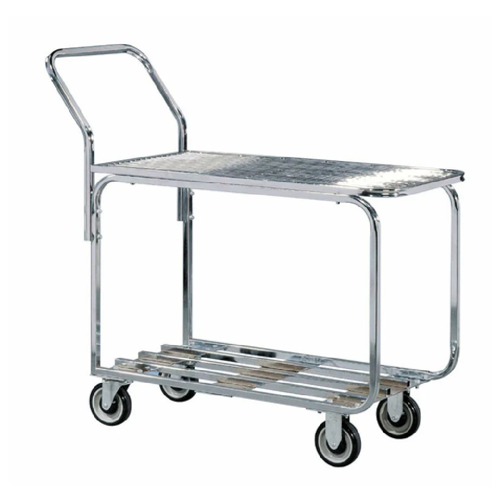 Hubert 80014 Wire Stock Cart 2-shelf 36
