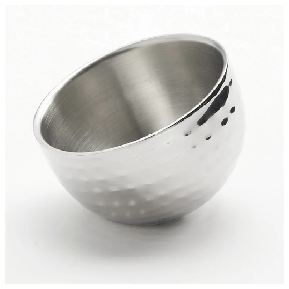 American Metalcraft HDWS5 5 Oz Sauce Cup Round Double Wall Stainless Steel Hammered Finish