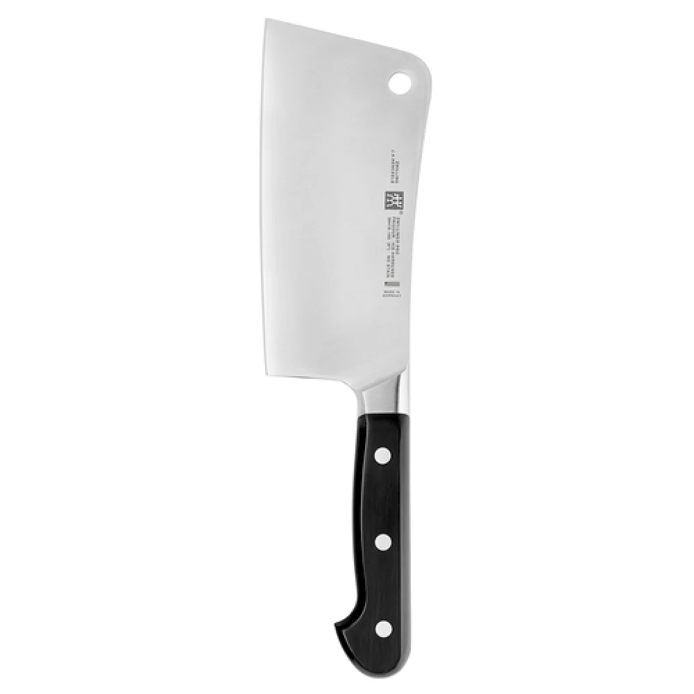 Zwilling 38415-163 6 Inch High Carbon Stainless Steel Knife Cleaver with Black Handle