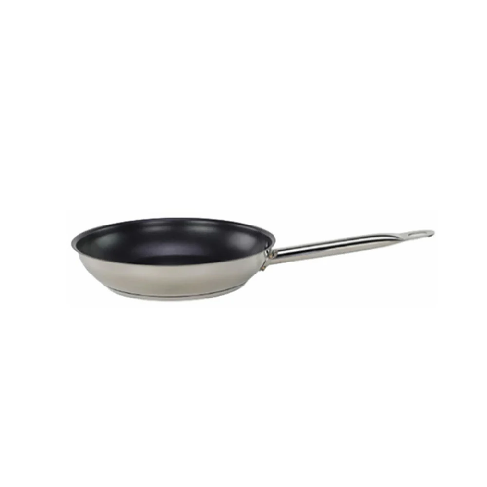 Tuxton RSCT-120 12 Inch Fry Pan Nonstick Induction Ready Stainless Steel Hollow Handle