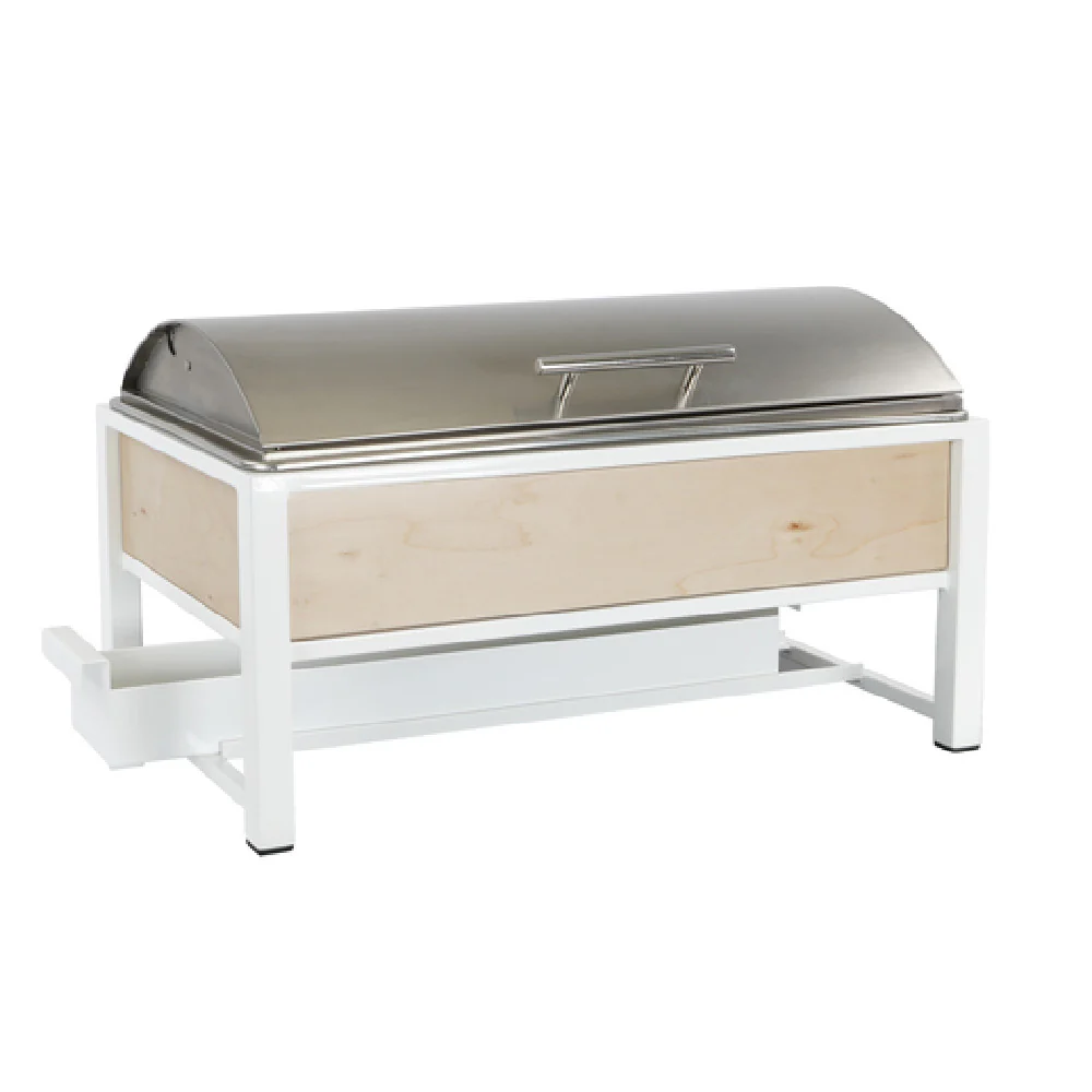 Cal Mil 22113-71 22 Inch Blonde Chafer Lift Top Cover Holds 5 Fuel Cans Cal Mil 22113-71 22 Inch Blonde Chafer Lift Top Cover Holds 5 Fuel Cans