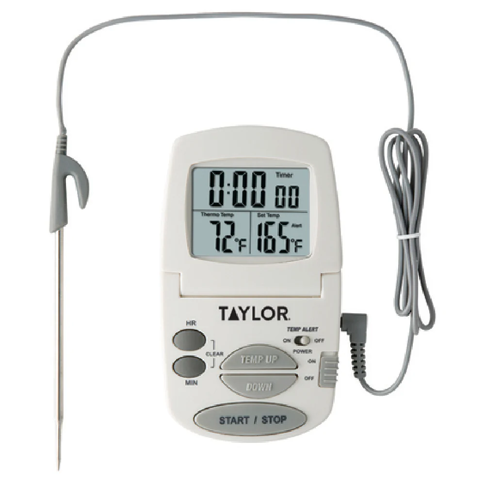 Taylor 1470FS Cooking Thermometer Digital 32 to 392 Fahrenheit with Timer