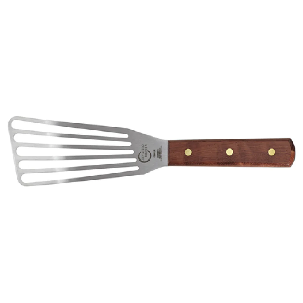 Mercer Culinary M18483 6 Inch x 3 Inch Fish Turner Japanese Stainless Steel Rosewood Handle