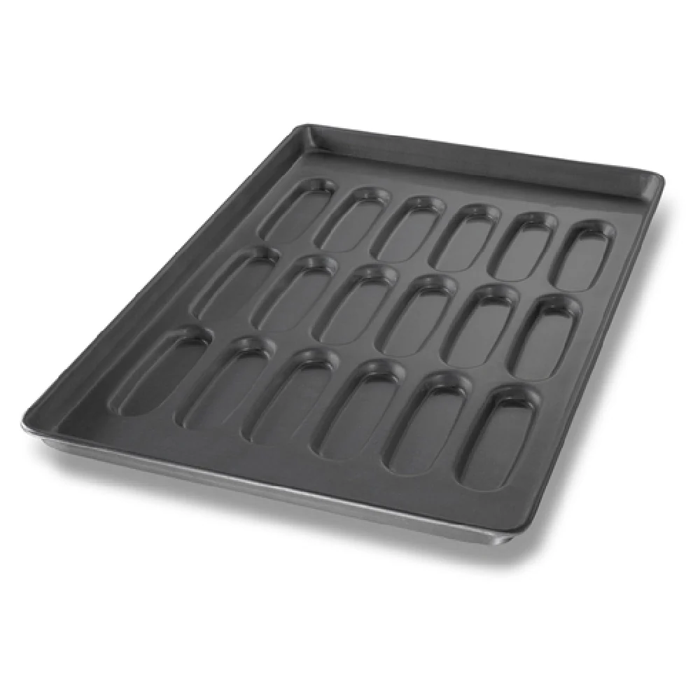 Chicago Metallic 52435 17-1/2 Inch Hot Dog Bun Pan 22 Gauge Aluminized Steel Chicago Metallic 52435 17-1/2 Inch Hot Dog Bun Pan 22 Gauge Aluminized Steel