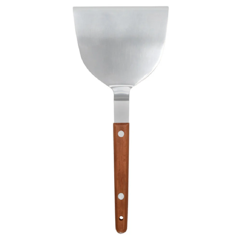 Winco TN43 4 Inch Stainless Steel Teppanyaki Turner with Wood Handle Satin Finish Winco TN43 4 Inch Stainless Steel Teppanyaki Turner with Wood Handle Satin Finish
