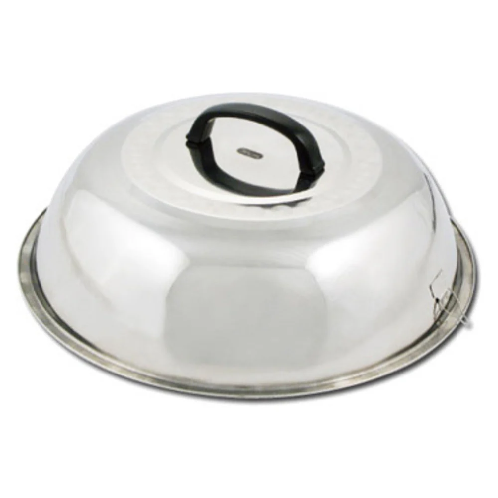 Winco WKCS-15 15-3/8 Inch Diameter Wok Cover with Handle Stainless Steel Mirror Finish