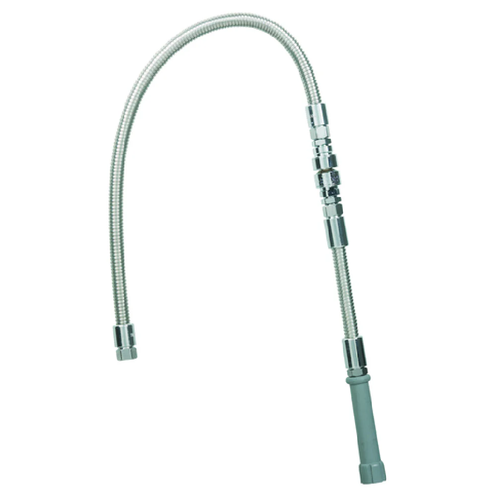 T&S Brass B-0044-V9 44 Inch Flexible Pre-Rinse Hose with Backflow Preventer Stainless Steel T&S Brass B-0044-V9 44 Inch Flexible Pre-Rinse Hose with Backflow Preventer Stainless Steel