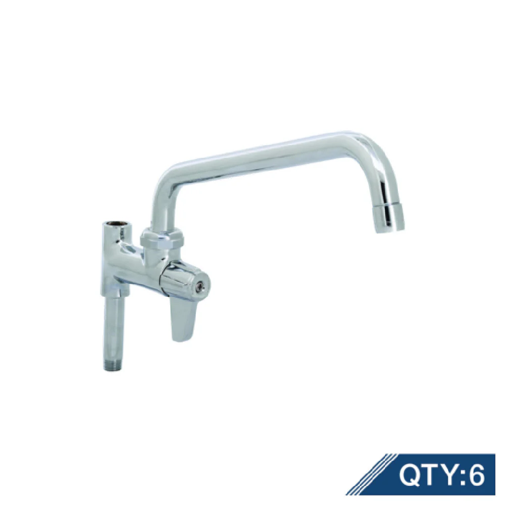T&S Brass 5AFL12-PQ6 12 Inch Swing Nozzle Add-On Faucet with Laminar Flow Device T&S Brass 5AFL12-PQ6 12 Inch Swing Nozzle Add-On Faucet with Laminar Flow Device