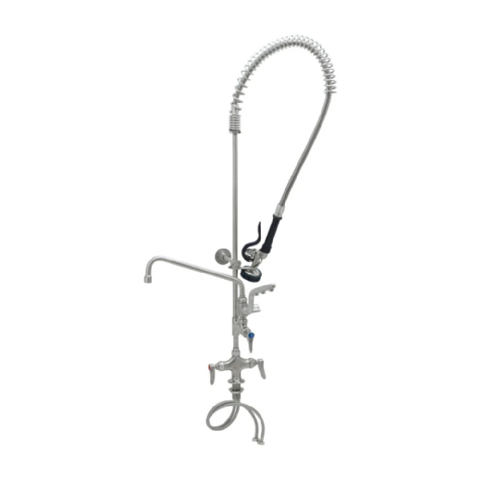 T&S Brass S-0113-U12-B 7 Inch Faucet with 12 Inch Swing Nozzle and Regulator T&S Brass S-0113-U12-B 7 Inch Faucet with 12 Inch Swing Nozzle and Regulator