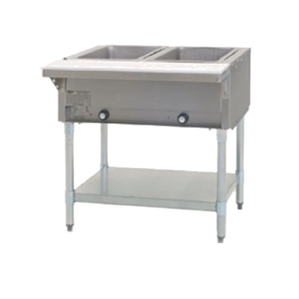 Eagle DHT2-120-2X 33 Inch Electric Hot Food Table with Open Base and Infinite Controls