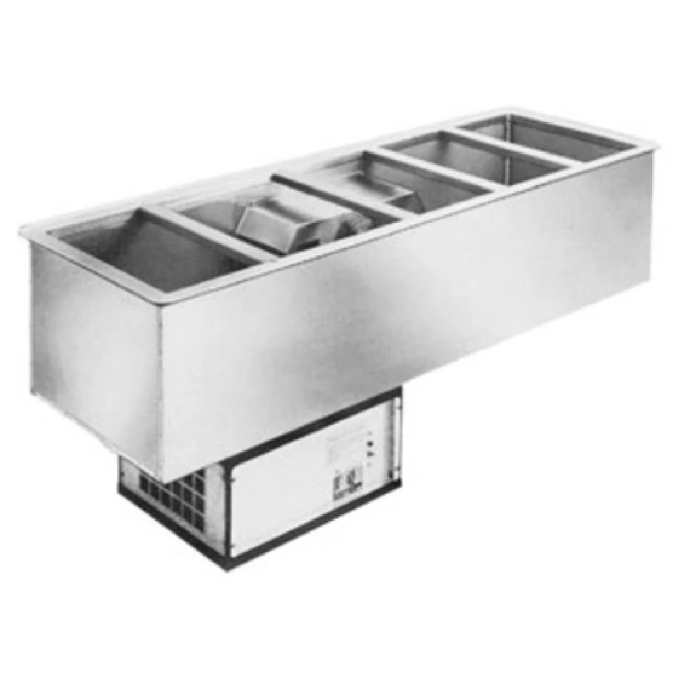 Atlas Metal WCM-BT-5 71 Inch Cold Food Drop-In Unit Refrigerated 5-Pan Design Atlas Metal WCM-BT-5 71 Inch Cold Food Drop-In Unit Refrigerated 5-Pan Design