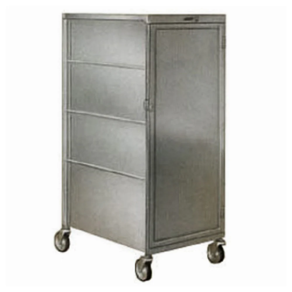 Lakeside 842 21 Inch Tray Delivery Cart Stainless Steel Enclosed Single Door with 20 Tray Capacity