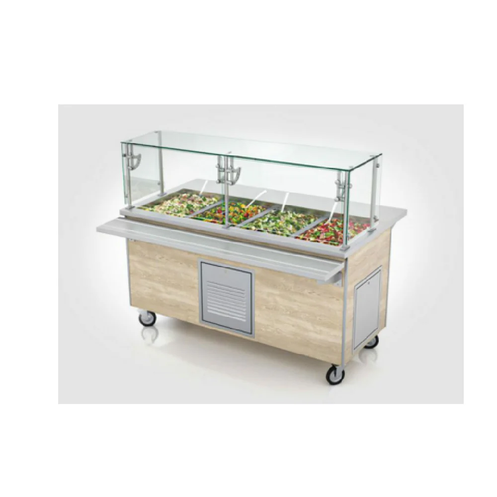 Low Temp Industries SIM-QSP-4-66 66 Inch Serving Counter Electric with Stainless Steel Top Low Temp Industries SIM-QSP-4-66 66 Inch Serving Counter Electric with Stainless Steel Top