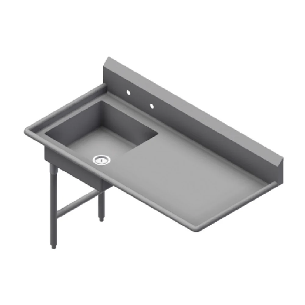 Winholt UDT-16-L-72L 72 Inch Undercounter Dish Table Stainless Steel Pre-rinse Bowl Winholt UDT-16-L-72L 72 Inch Undercounter Dish Table Stainless Steel Pre-rinse Bowl