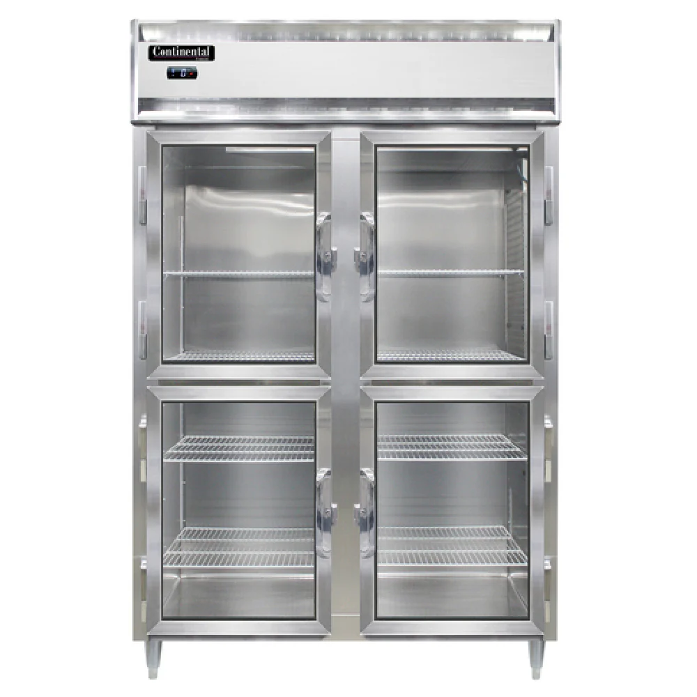 Continental Refrigerator D2FNSAGDHD 52 Inch Designer Line Freezer Reach-In Two-section Continental Refrigerator D2FNSAGDHD 52 Inch Designer Line Freezer Reach-In Two-section
