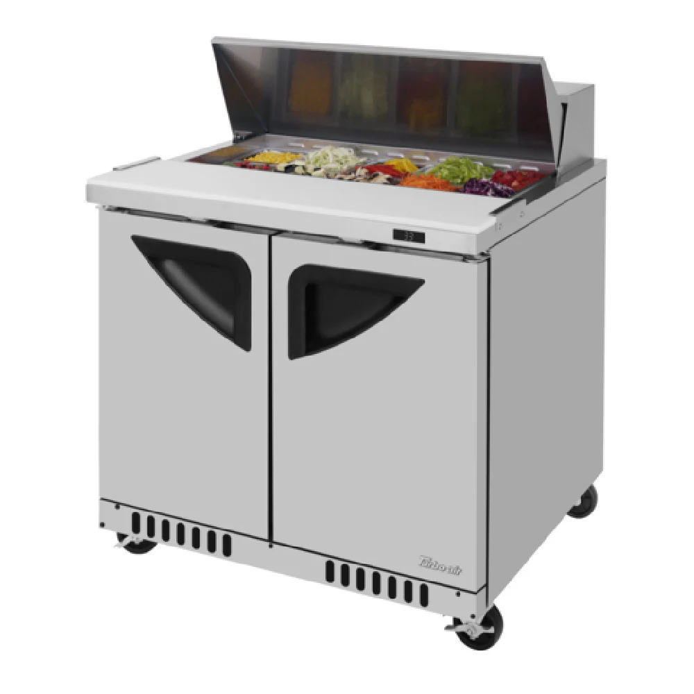 Turbo Air TST-36SD-FB-N 36 Inch Super Deluxe Sandwich Salad Unit 8.8 cu ft with Front Breathing Airflow