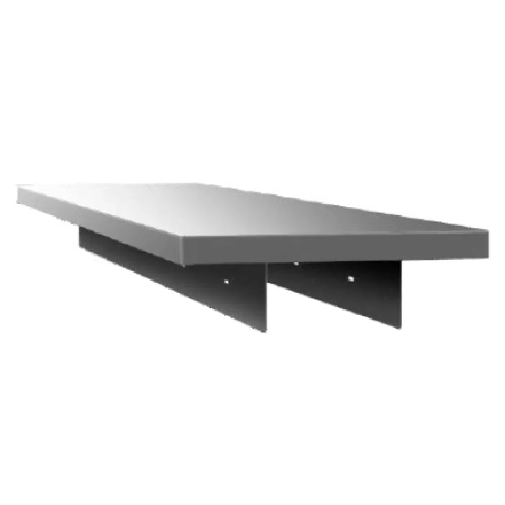 GSW USA WS-PT18132 132 Inch Stainless Steel Pass Through Shelf with Mounting Brackets GSW USA WS-PT18132 132 Inch Stainless Steel Pass Through Shelf with Mounting Brackets