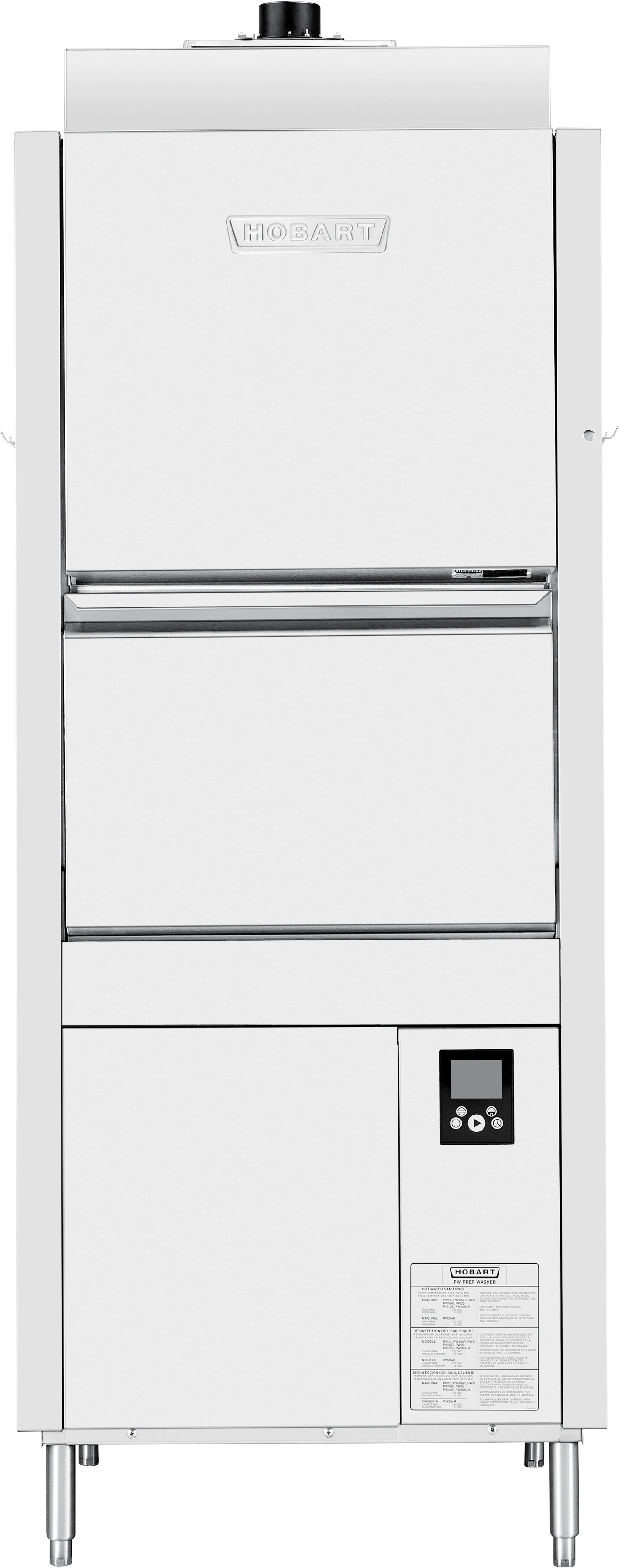 Hobart PW10N-ADV-2 34 Inch Ventless Pot Pan Utensil Washer with Energy Recovery Hobart PW10N-ADV-2 34 Inch Ventless Pot Pan Utensil Washer with Energy Recovery