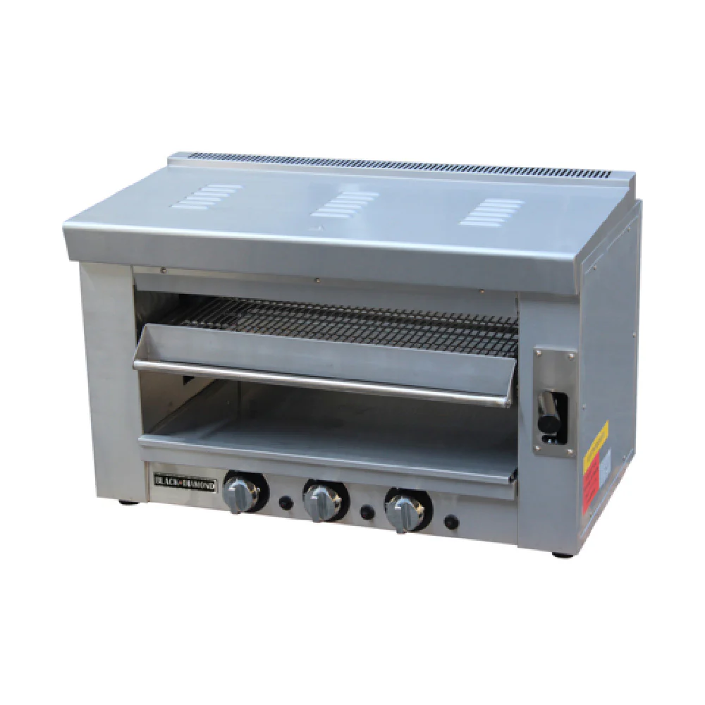 Admiral Craft BDSAL-36/NG 35 Inch Salamander Broiler Gas Countertop 3 Burner 36000 BTU