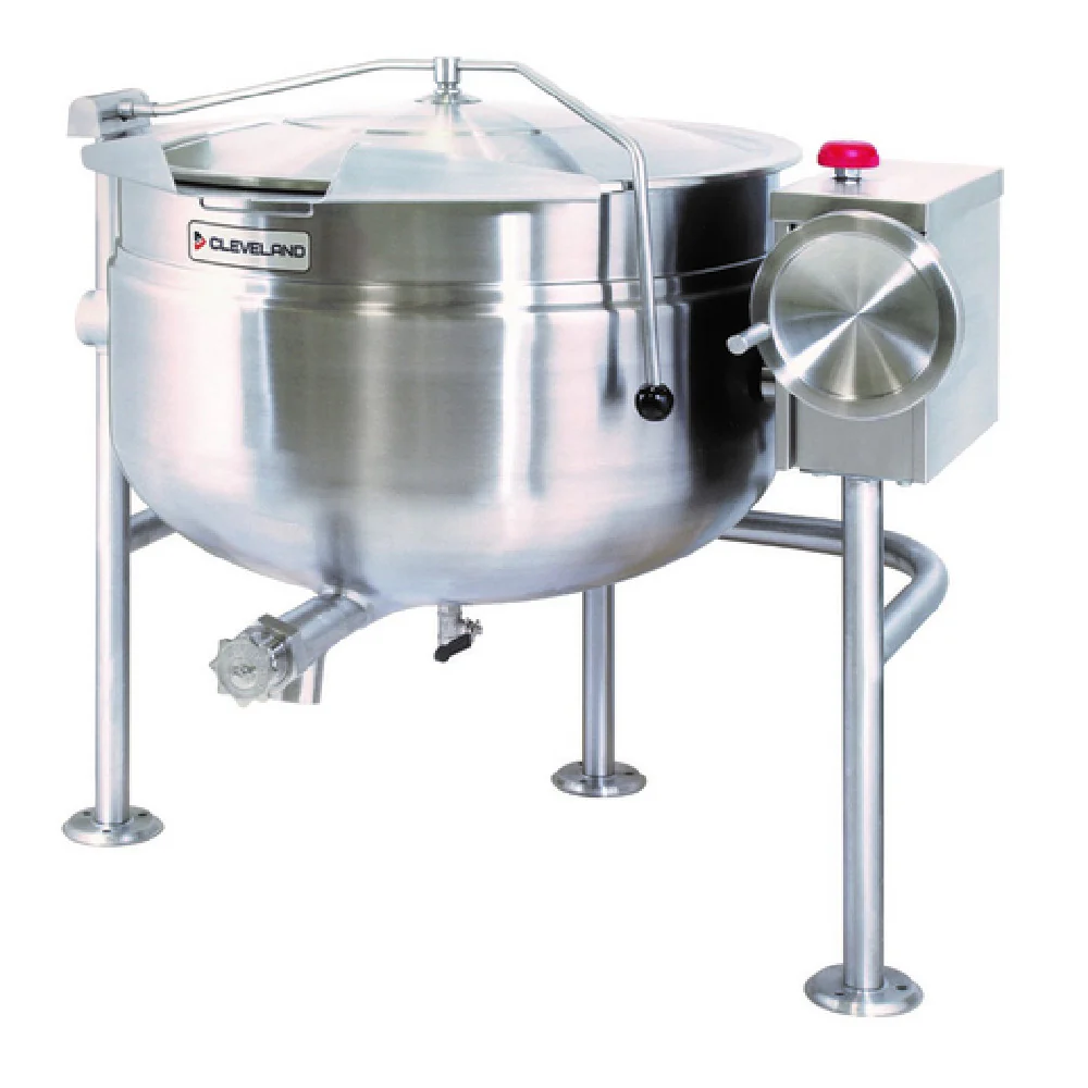 Cleveland KDL60TSH 60 Gallon Direct Steam Kettle with Manual Tilt and Full Jacket