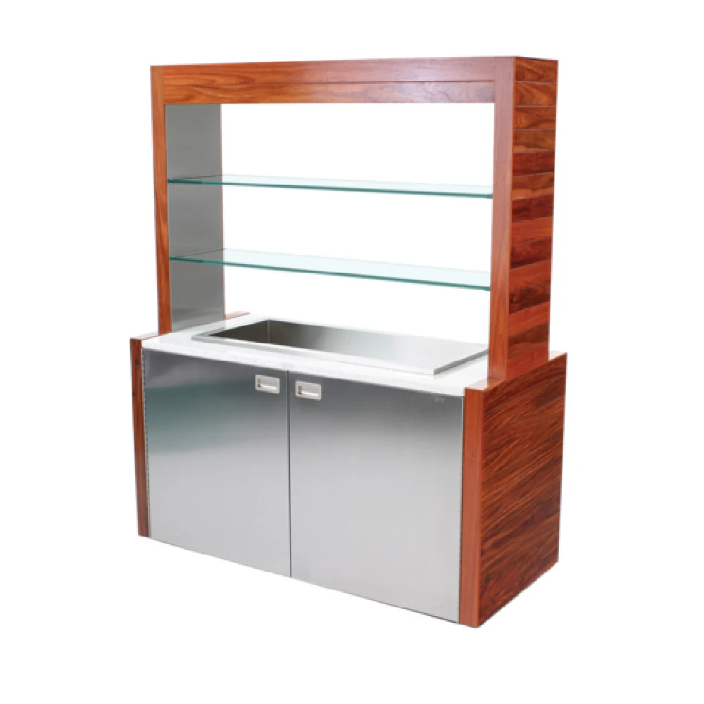 Forbes Industries 4885 62 Inch Mobile Back Bar Outdoor with Stainless Steel Doors and Ice Pan