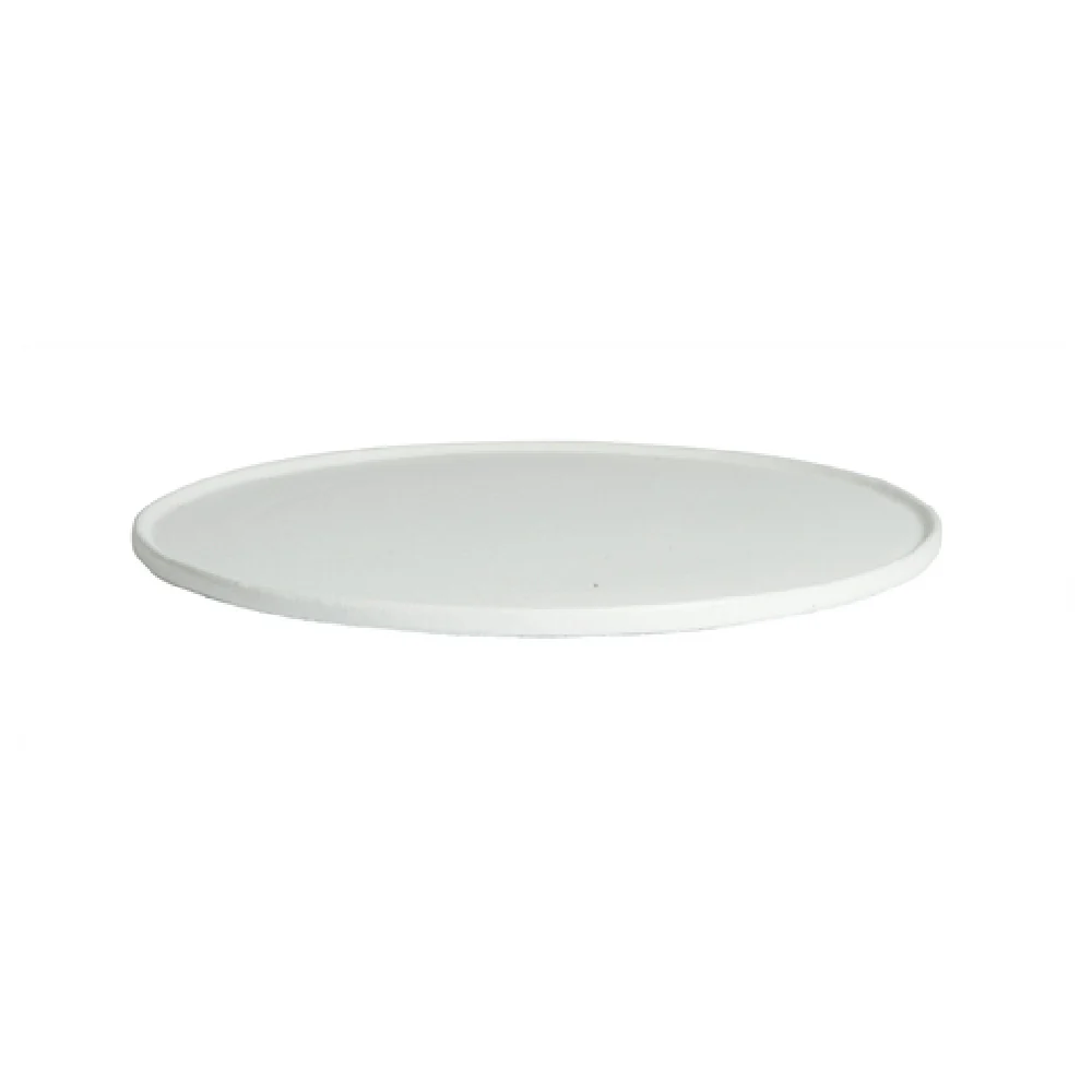 GET Enterprises DR202-MOD 14-2/5 Inch Diameter Rimmed Display Tray Aluminum