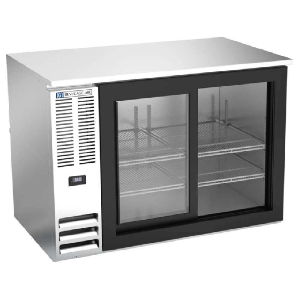 Beverage Air BB48HC-F-GS-S Refrigerated Food Rated Back Bar Storage Cabinet Two-section Beverage Air BB48HC-F-GS-S Refrigerated Food Rated Back Bar Storage Cabinet Two-section