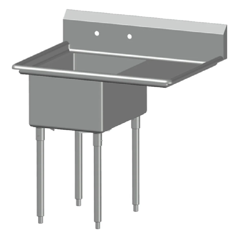 SPG International 1N1618-RD24 Universal Stainless Sink One Compartment 24 SPG International 1N1618-RD24 Universal Stainless Sink One Compartment 24