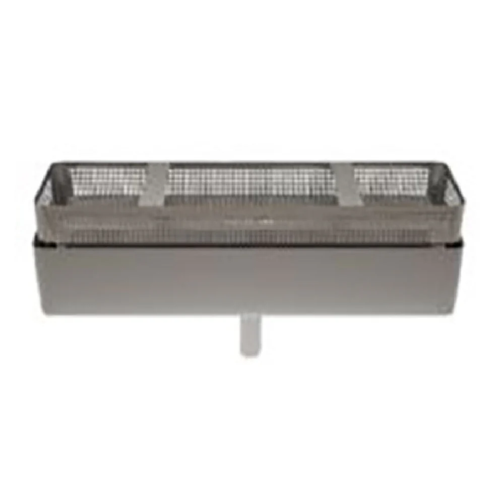 NBR Equipment TB-24 24 Inch Scrap Trough and Basket 14 Gauge Stainless Steel
