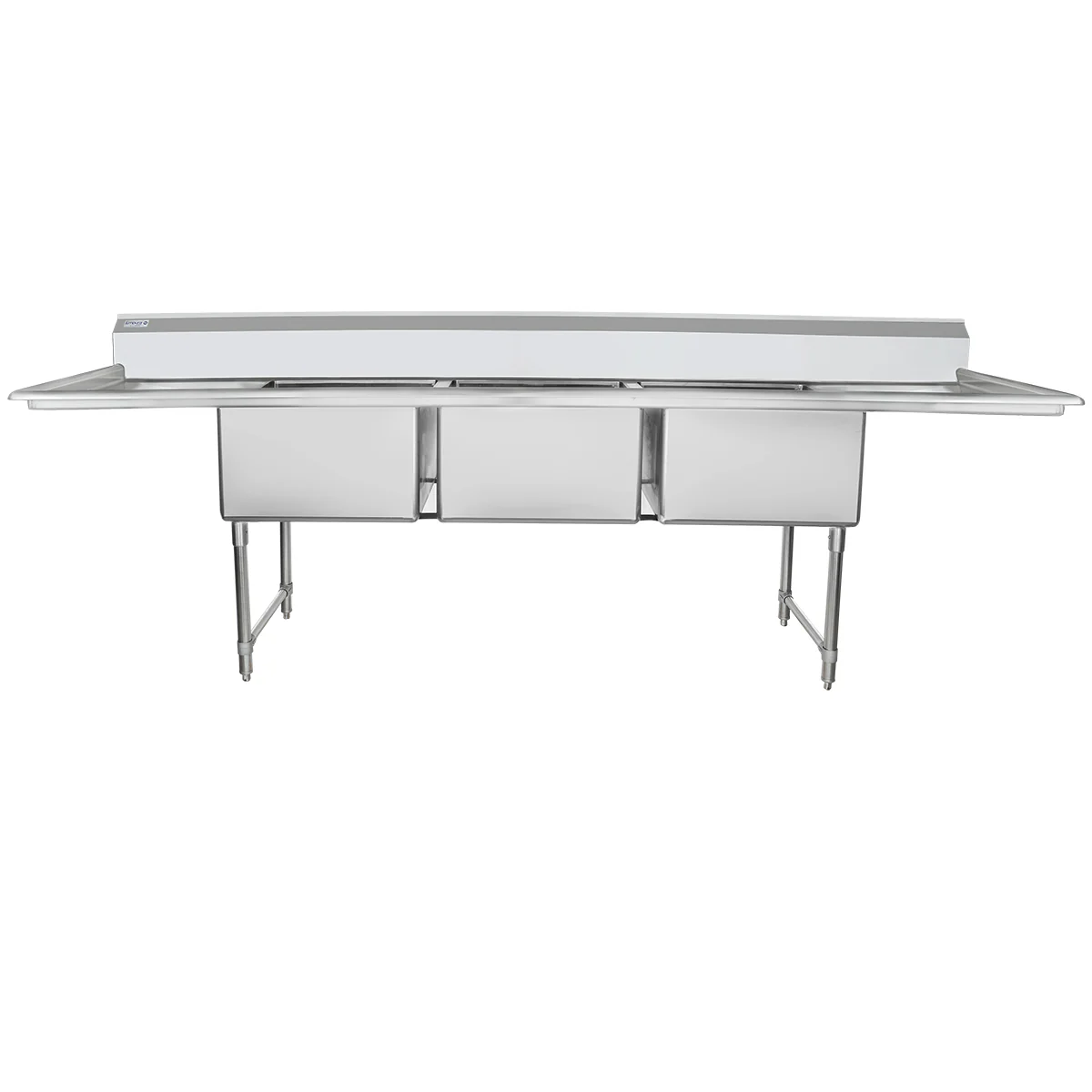 Empura EHD32424LR24 124 Inch Heavy Duty Sink with 3 Bowls and Drainboards Empura EHD32424LR24 124 Inch Heavy Duty Sink with 3 Bowls and Drainboards