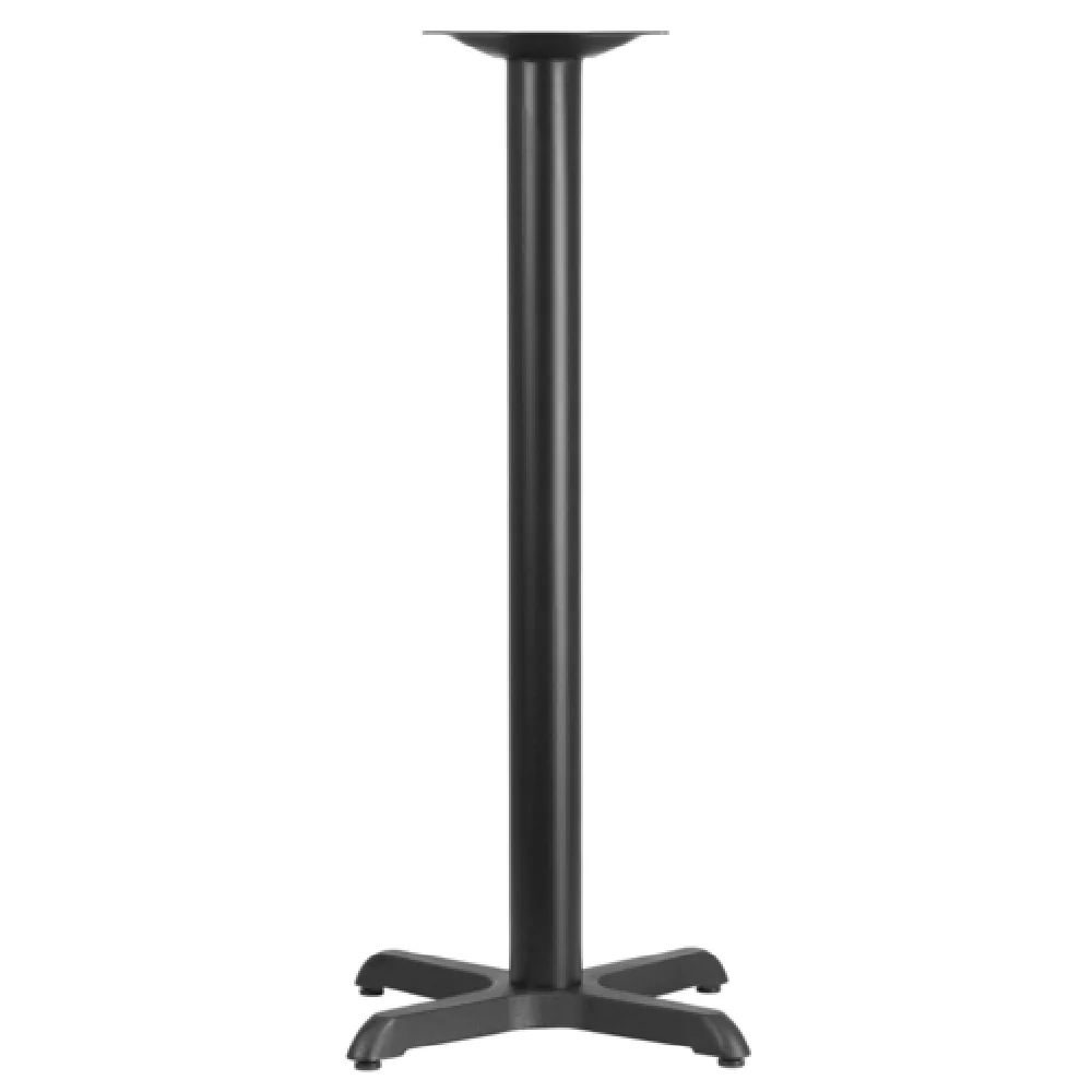 Flash Furniture XU-T2222-BAR-GG 22 Inch Table Base Cast Iron Black Powder Coat Finish