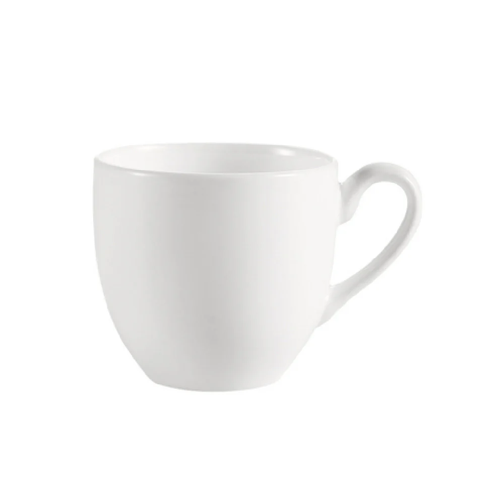 CAC China MAJ-35 3-1/2 Oz. Round Demitasse Cup Bone China White 3 Dozen Packs