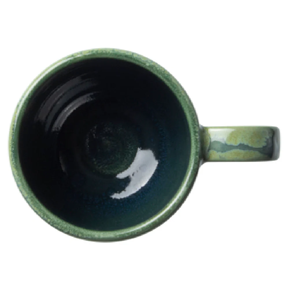 Steelite 1783X0023 3.0 Oz Liv Cup Aurora Vesuvius Burnt Emerald Ceramic