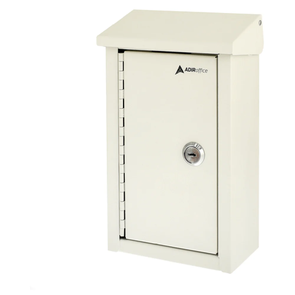Alpine Industries ADI631-11-WHI 5-1/2 Inch Outdoor Key Drop Box Steel Weather Resistant White Alpine Industries ADI631-11-WHI 5-1/2 Inch Outdoor Key Drop Box Steel Weather Resistant White