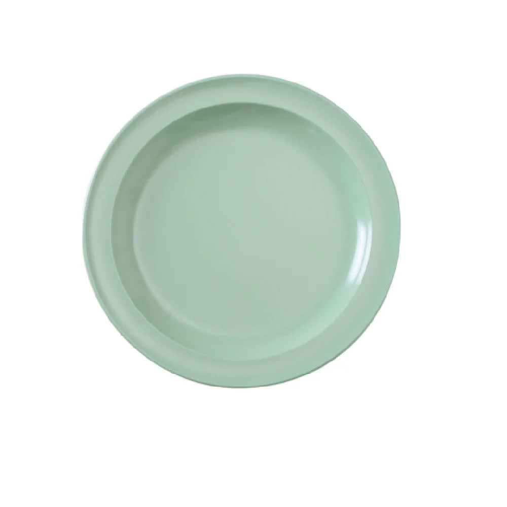 Yanco NS-110G 10-1/4 Inch Round Dishwasher Safe Melamine Plate Green Yanco NS-110G 10-1/4 Inch Round Dishwasher Safe Melamine Plate Green
