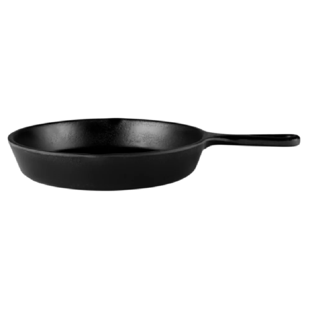 GET Enterprises MFP6-B 6 Inch Melamine Fry Pan Faux Cast Iron Black