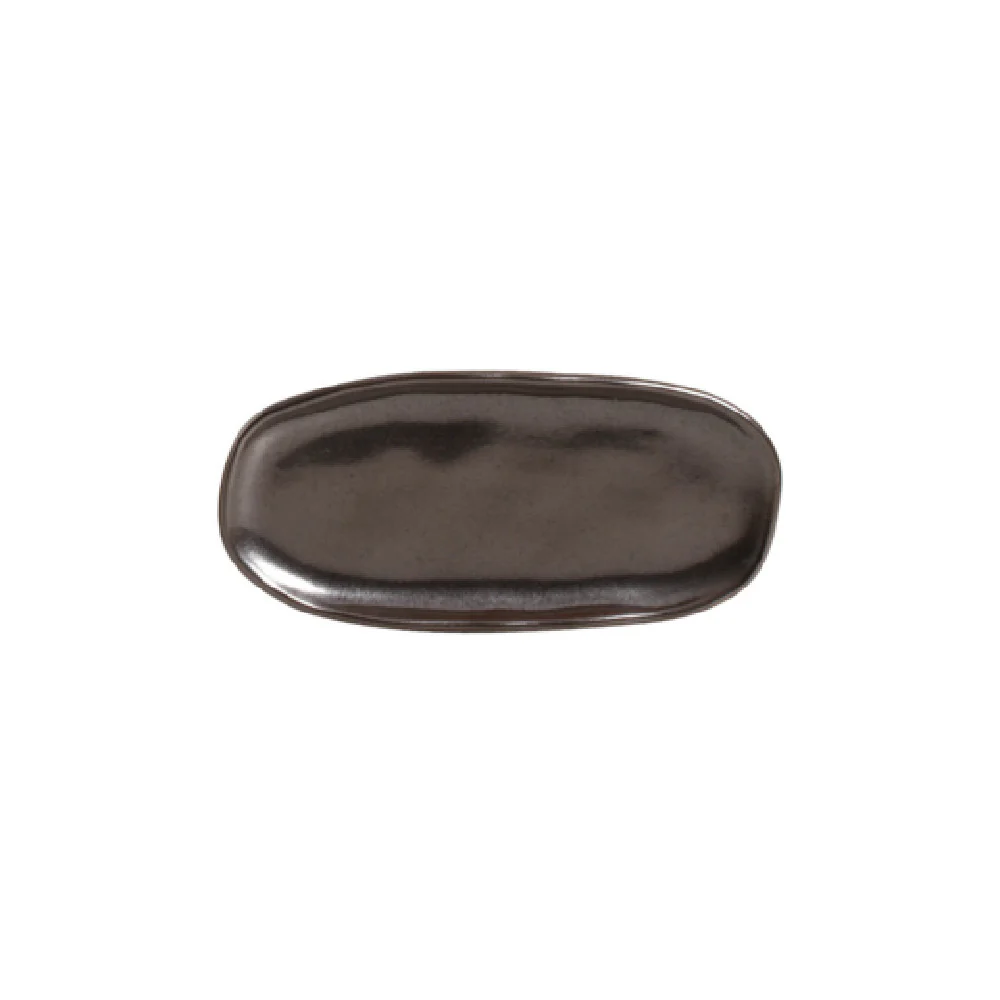 Porto Brasil 15214109301 3.15 Inch Shallow Organic Plater Mini Oval Stoneware