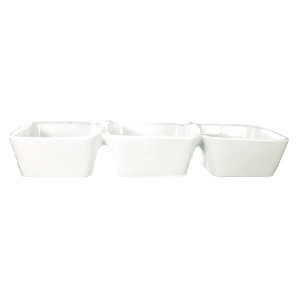 International Tableware EL-333 13-1/4 Inch Bowl Dish with 3 Compartments Porcelain International Tableware EL-333 13-1/4 Inch Bowl Dish with 3 Compartments Porcelain