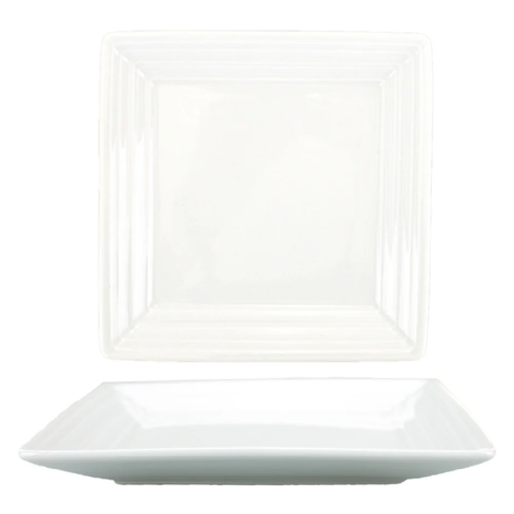 International Tableware MZ-55 5 Inch Square Plate Narrow Rim Porcelain Lead Free International Tableware MZ-55 5 Inch Square Plate Narrow Rim Porcelain Lead Free