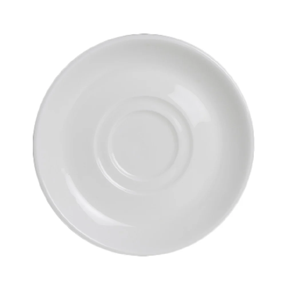 Steelite 6940E6016 6-1/2 Inch Saucer Porcelain White Microwave Dishwasher Safe