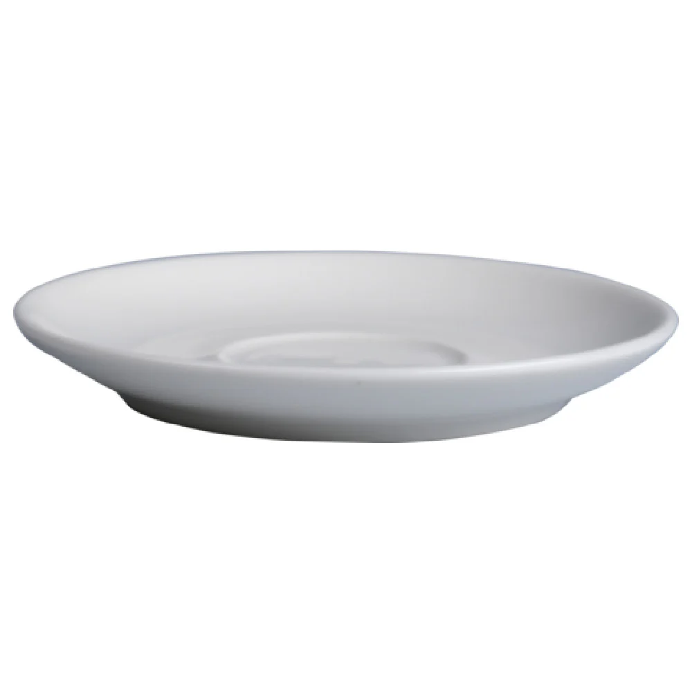 1880 Hospitality N1020000505 4.75 Inch Diameter Round Porcelain Saucer Espresso