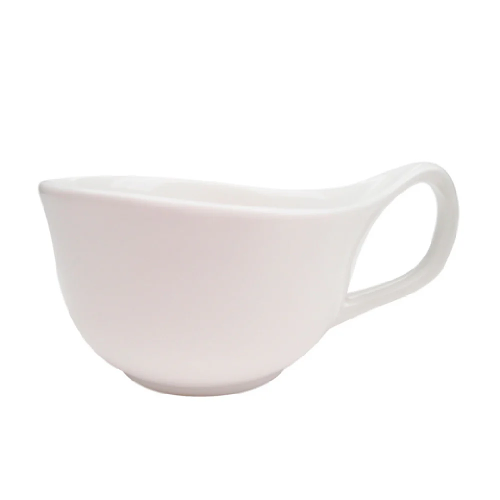 CAC China GBK-1 8 Oz. Goldbook Coffee Cup Porcelain Round Bone White