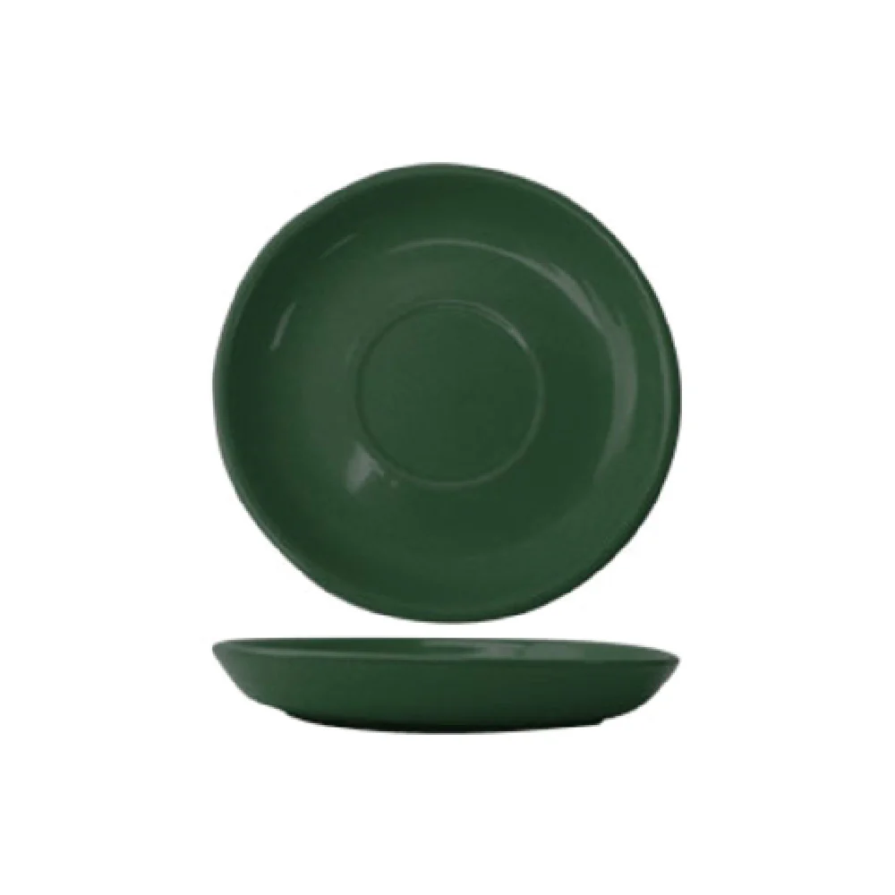 International Tableware CAN-2-G 5-1/2 Inch Round Saucer Rolled Edge Green Ceramic International Tableware CAN-2-G 5-1/2 Inch Round Saucer Rolled Edge Green Ceramic