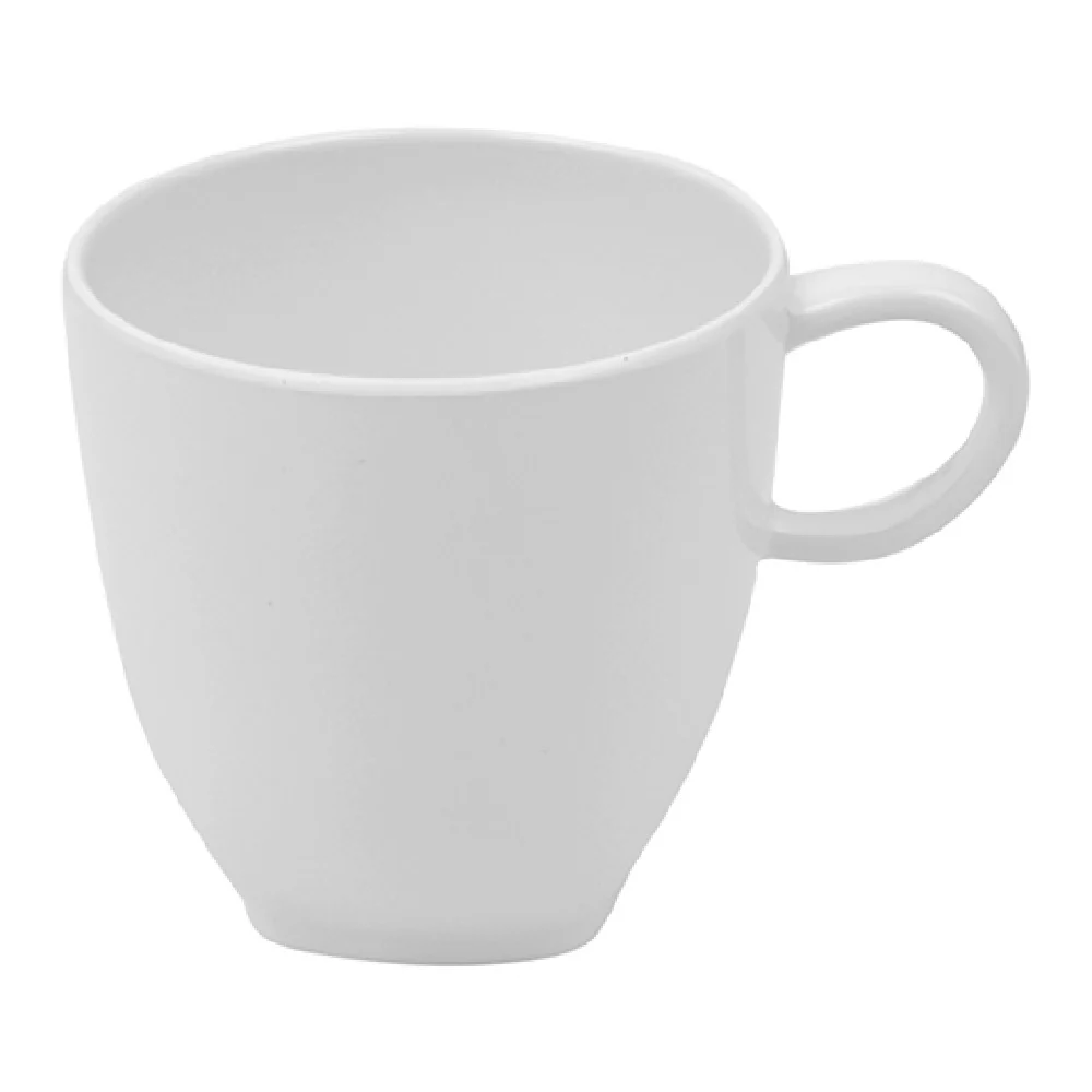 BauscherHepp T5819 11-4/5 Oz Melamine White Versa Mug Dishwisher Safe