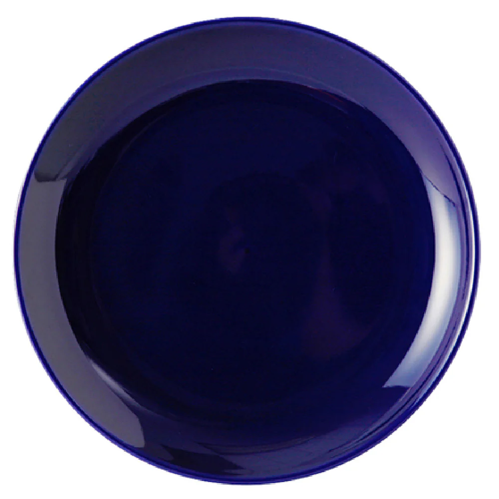 Tuxton BCA-0904 9 Inch Round Plate Narrow Rim Ceramic Cobalt Lead-Free